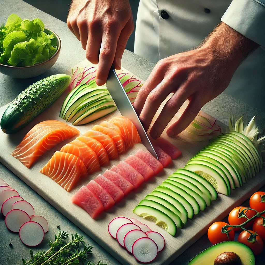 La Découpe du Poisson et des Légumes