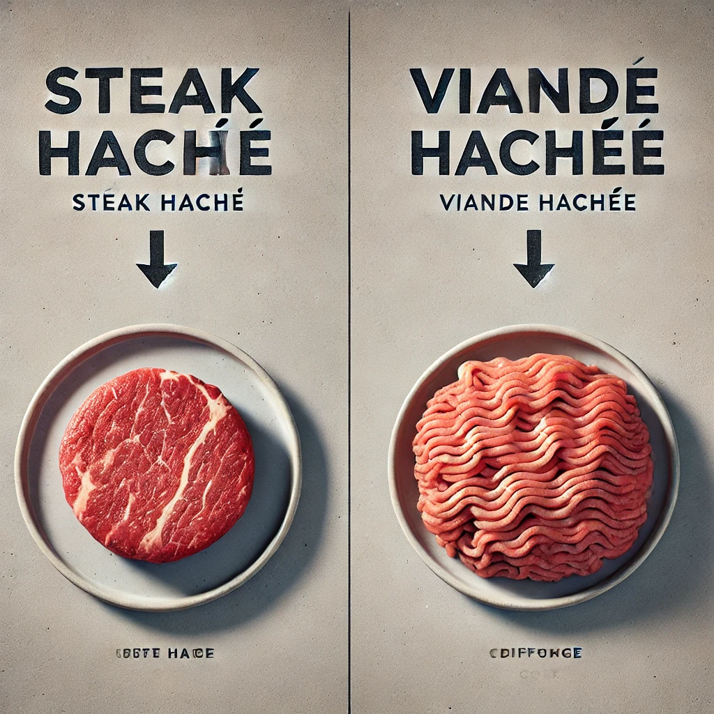 Quelle est la Différence entre Steak Haché et Viande Hachée ?