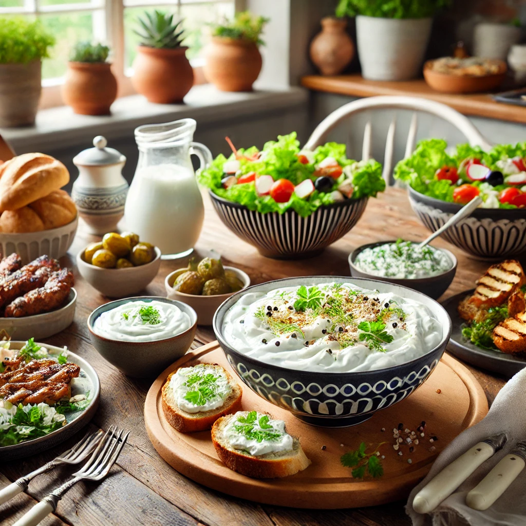 Le yaourt grec, un ingrédient polyvalent pour des recettes aussi bien sucrées que salées.