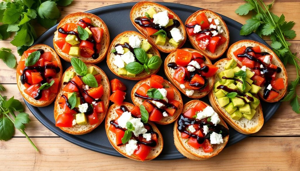 bruschetta végétarienne