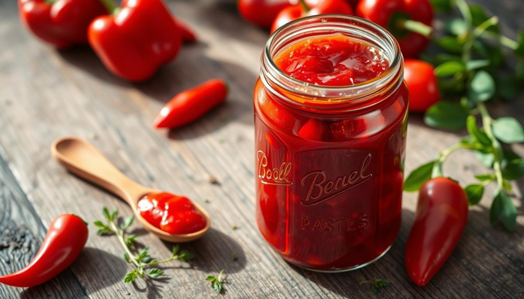 confiture de poivrons rouges