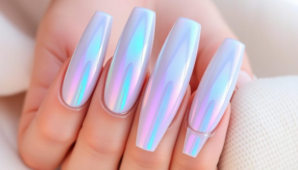 effet chrome ongles