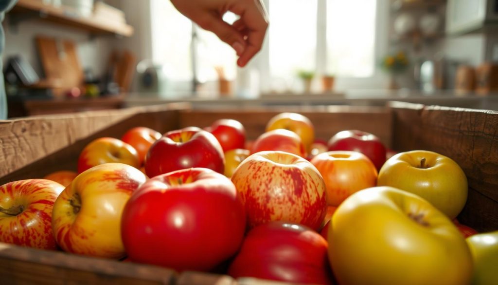 inspection des pommes