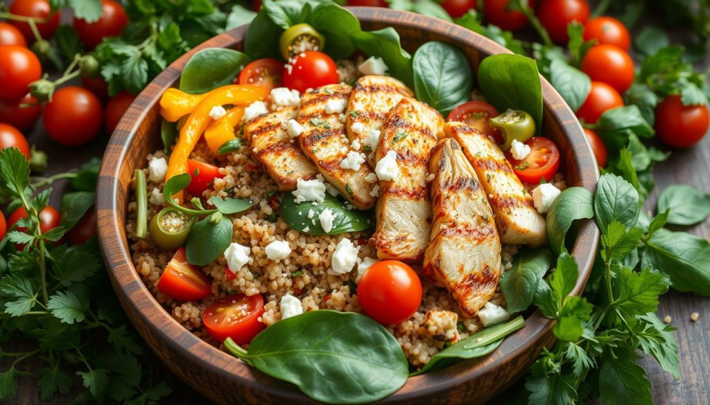 salade quinoa poulet