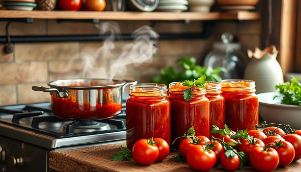 stérilisation coulis de tomate