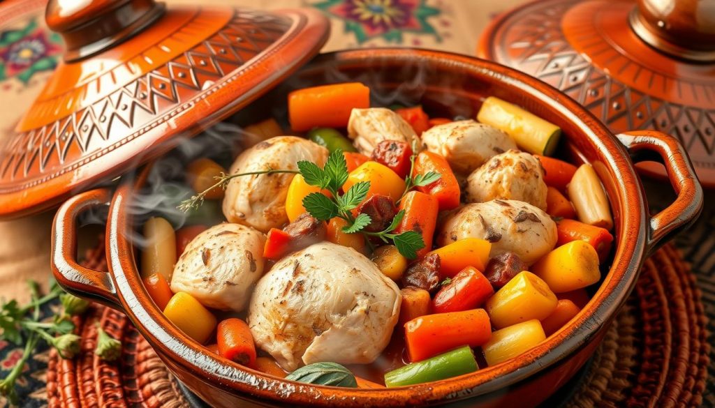 tajine poulet légumes